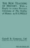 [Gutenberg 59650] • The New Teaching of History / With a reply to some recent criticisms of The Outline of History